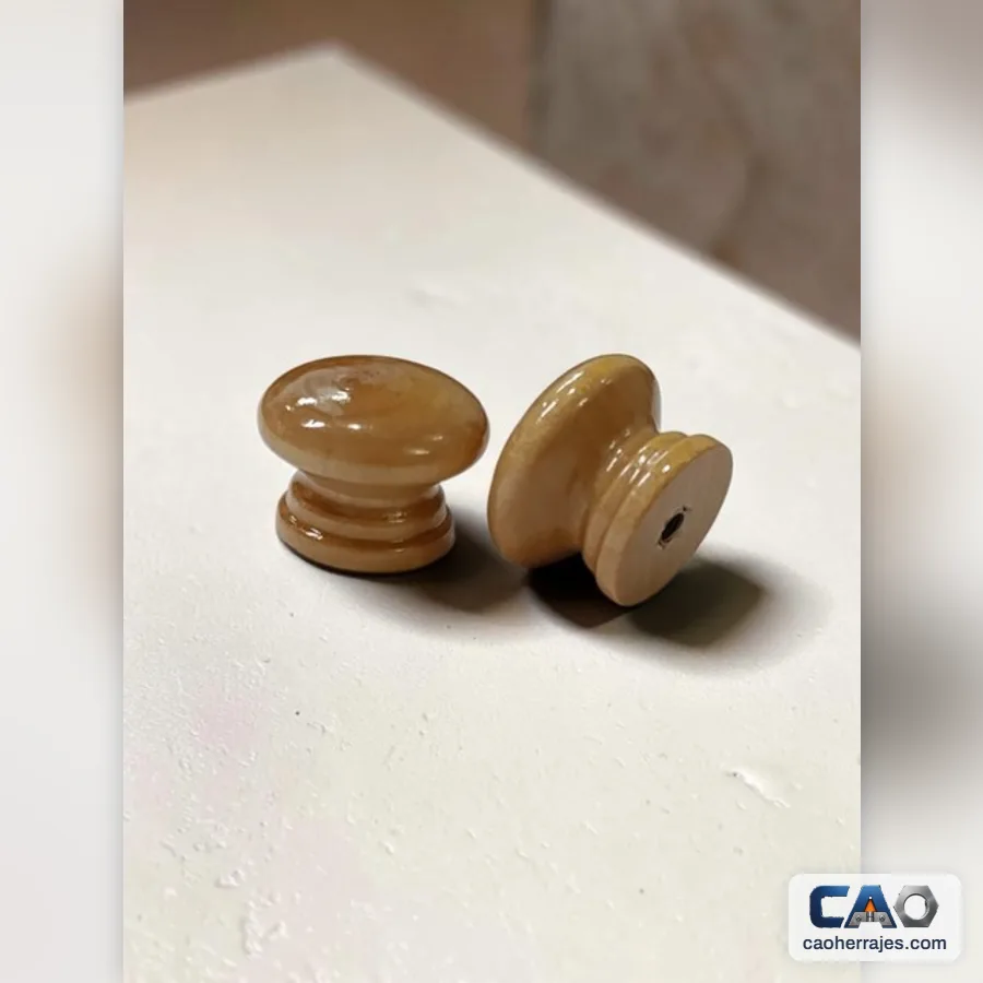 Botón de madera