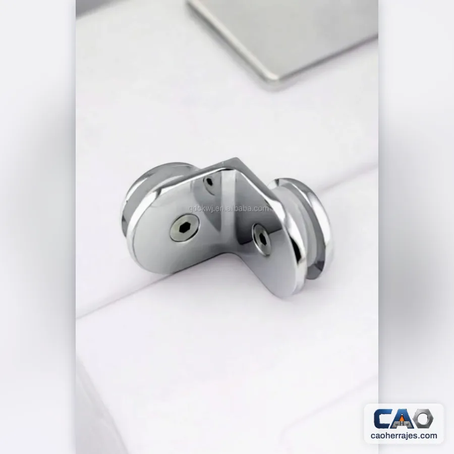 Escuadra doble para división de baño
