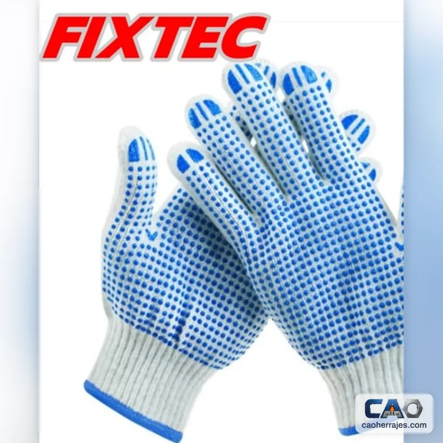 Guantes de puntos de PVC de 10 pulgadas