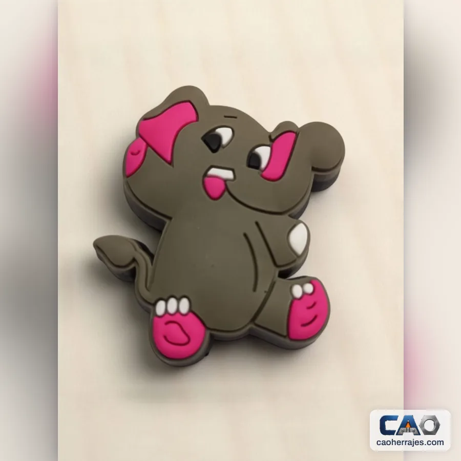 Botón infantil elefante