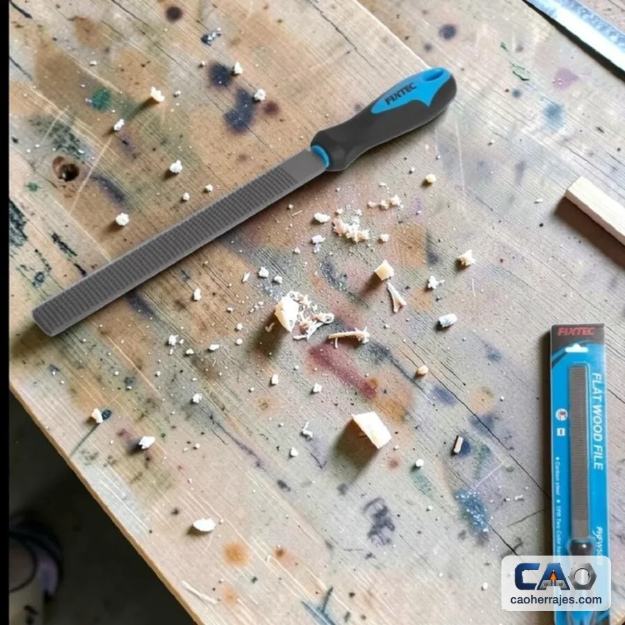 Lima plana para madera