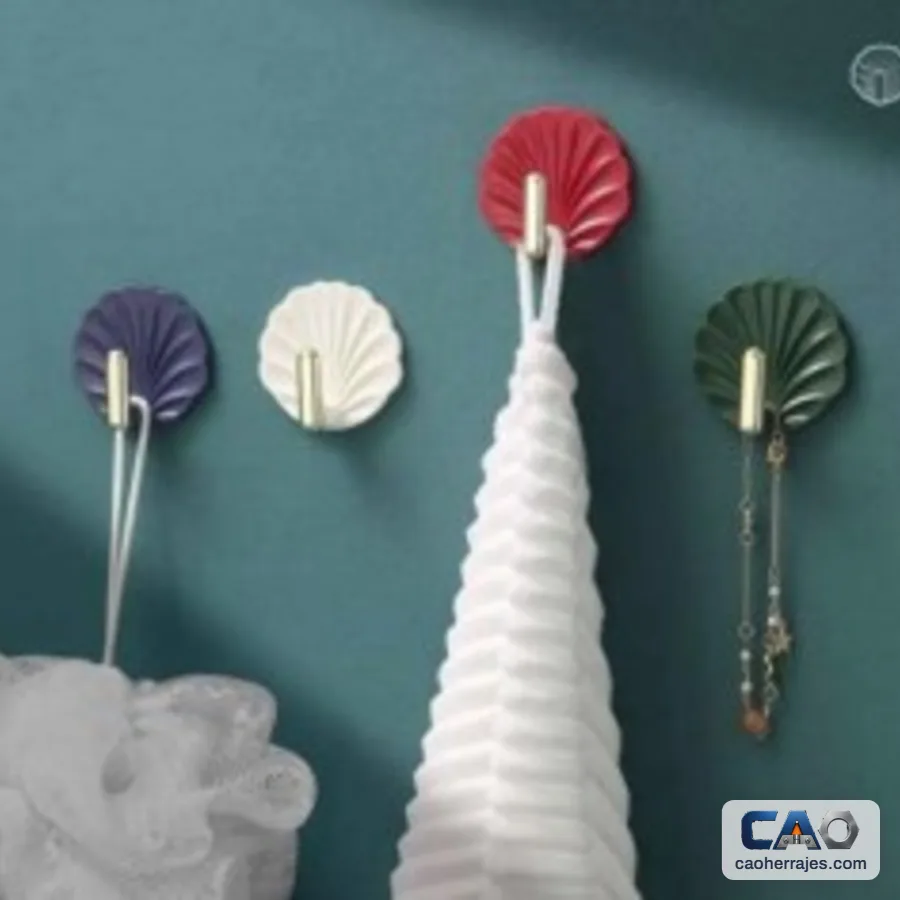 Perchero concha adhesivo